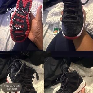 Jordan Kids Black and Red Sneakers